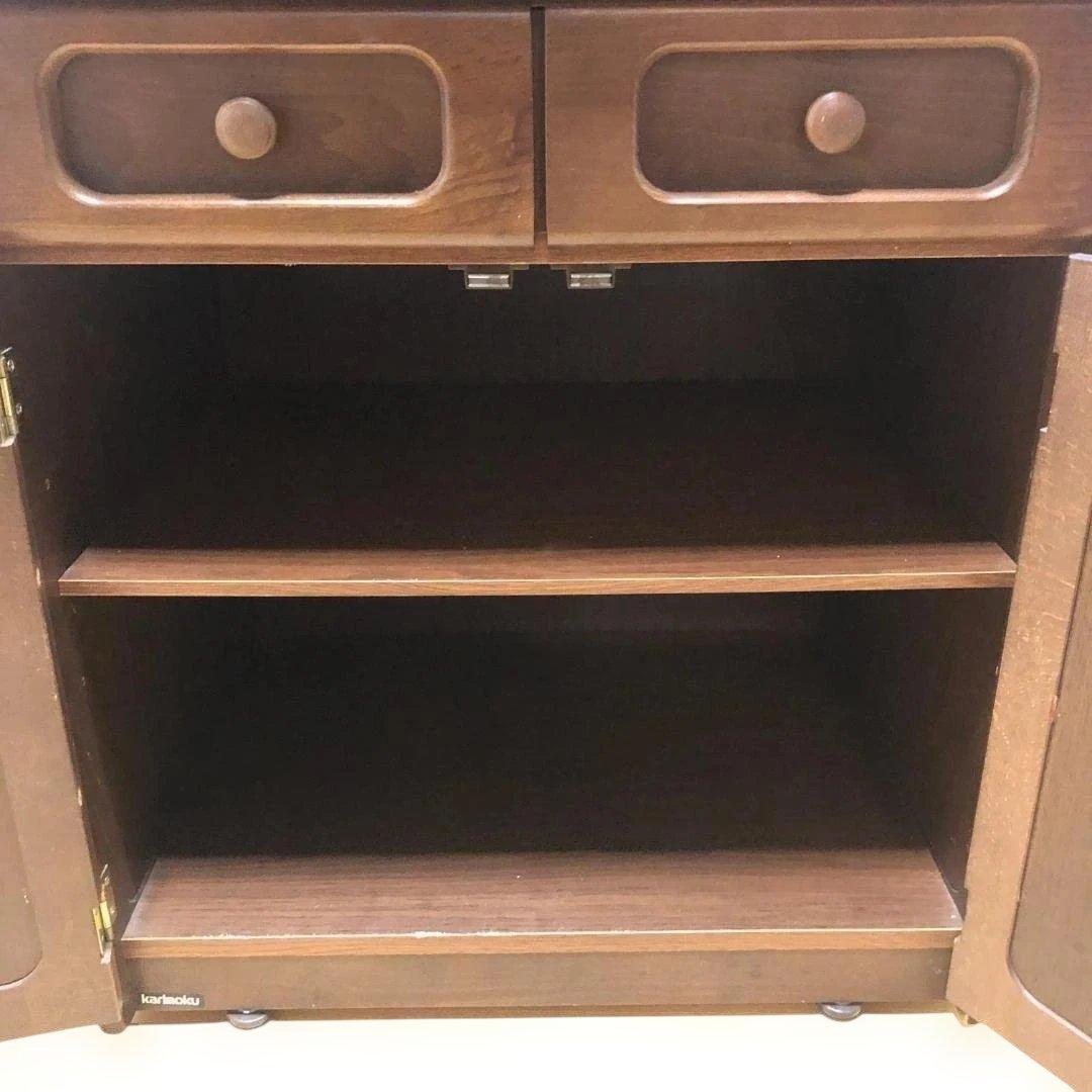 【送料無料】 karimoku カリモク 木製 レンジ台 食器棚 88192