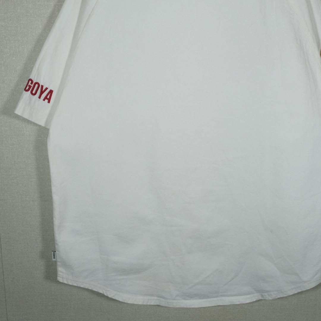 KEBOZ味仙 名古屋限定コラボ ベースボールシャツ ホワイト S