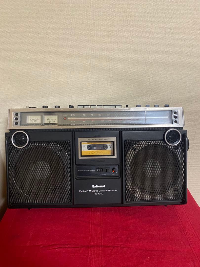 ナショナルラジカセRS-4350 希少カセット動作する　MAC ST-7