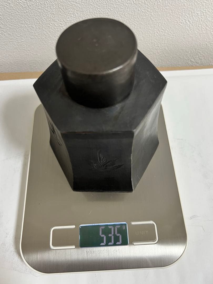 時代物 唐物 在銘 点銅 錫 茶心壺 茶入一対 煎茶道具 旧家蔵出