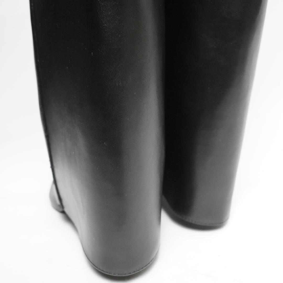 【新品未使用タグ付き】ZARA ザラ ハイヒールゲーターブーツ 23 eu35