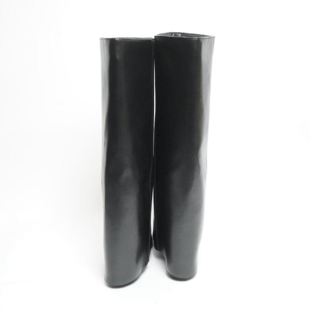【新品未使用タグ付き】ZARA ザラ ハイヒールゲーターブーツ 23 eu35