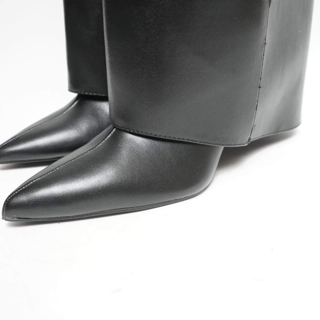 【新品未使用タグ付き】ZARA ザラ ハイヒールゲーターブーツ 23 eu35