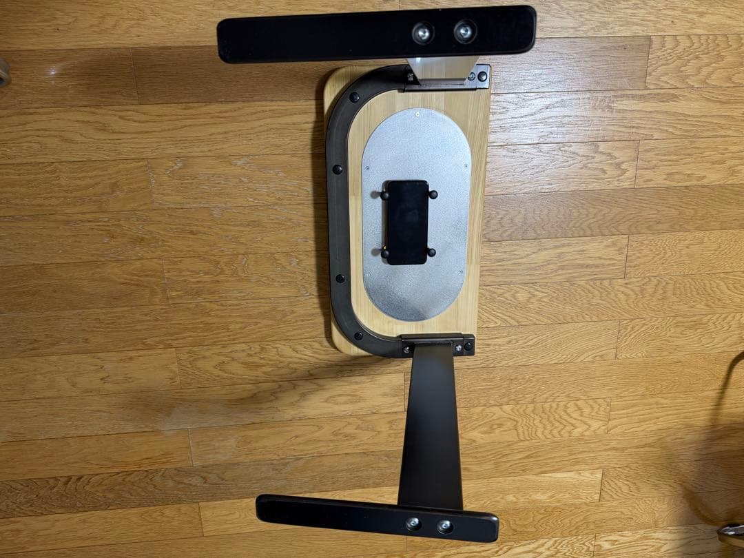 ごろ寝サポートスマホホルダー　サイドテーブル 木製天板 ドリンクホルダー付き