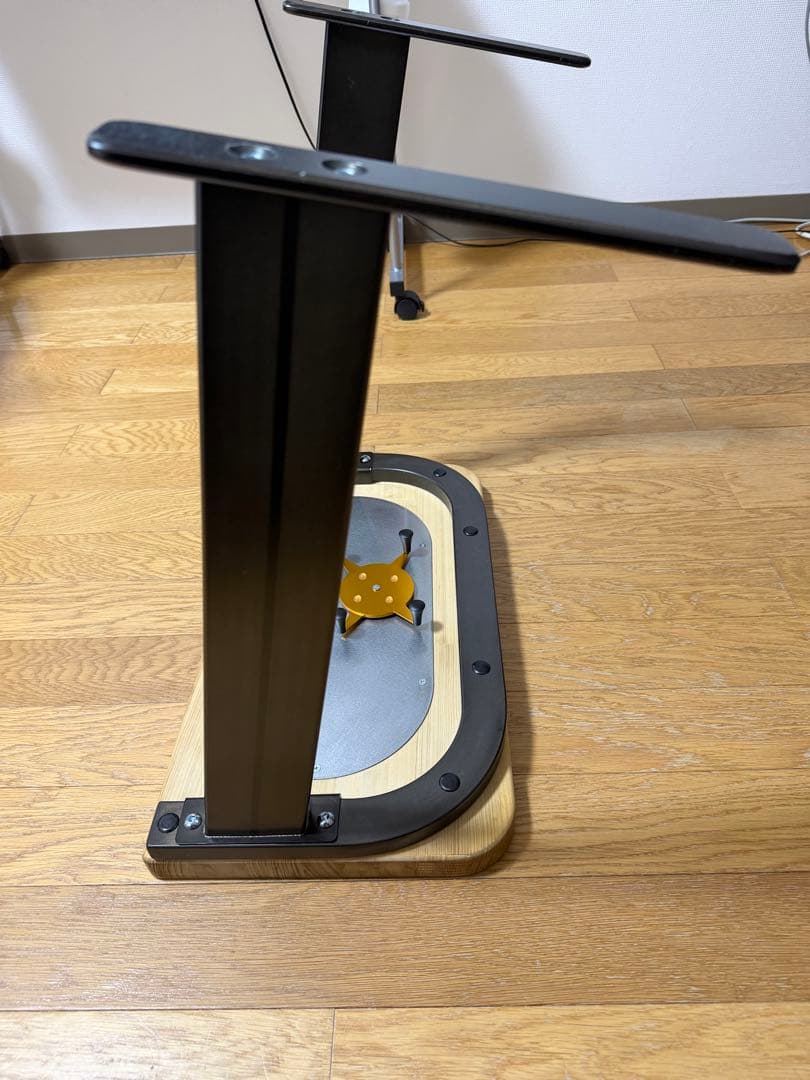 ごろ寝サポートスマホホルダー　サイドテーブル 木製天板 ドリンクホルダー付き