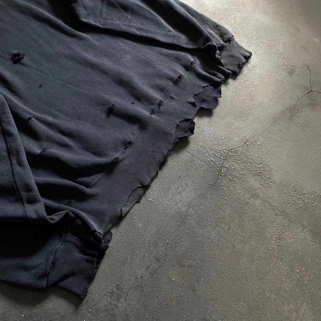 90's grunge is dead“ペイント“USA製“boro sweat