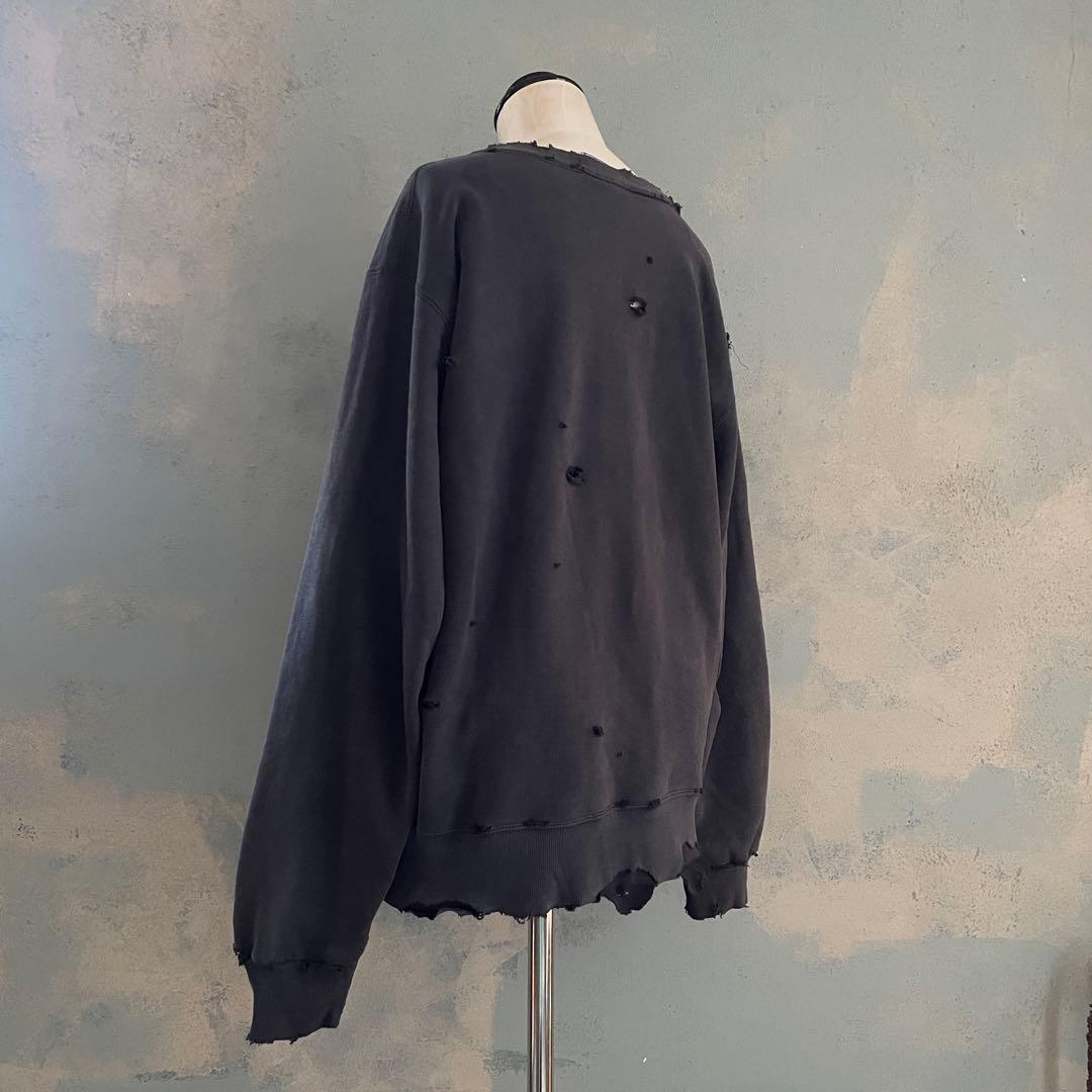 90's grunge is dead“ペイント“USA製“boro sweat