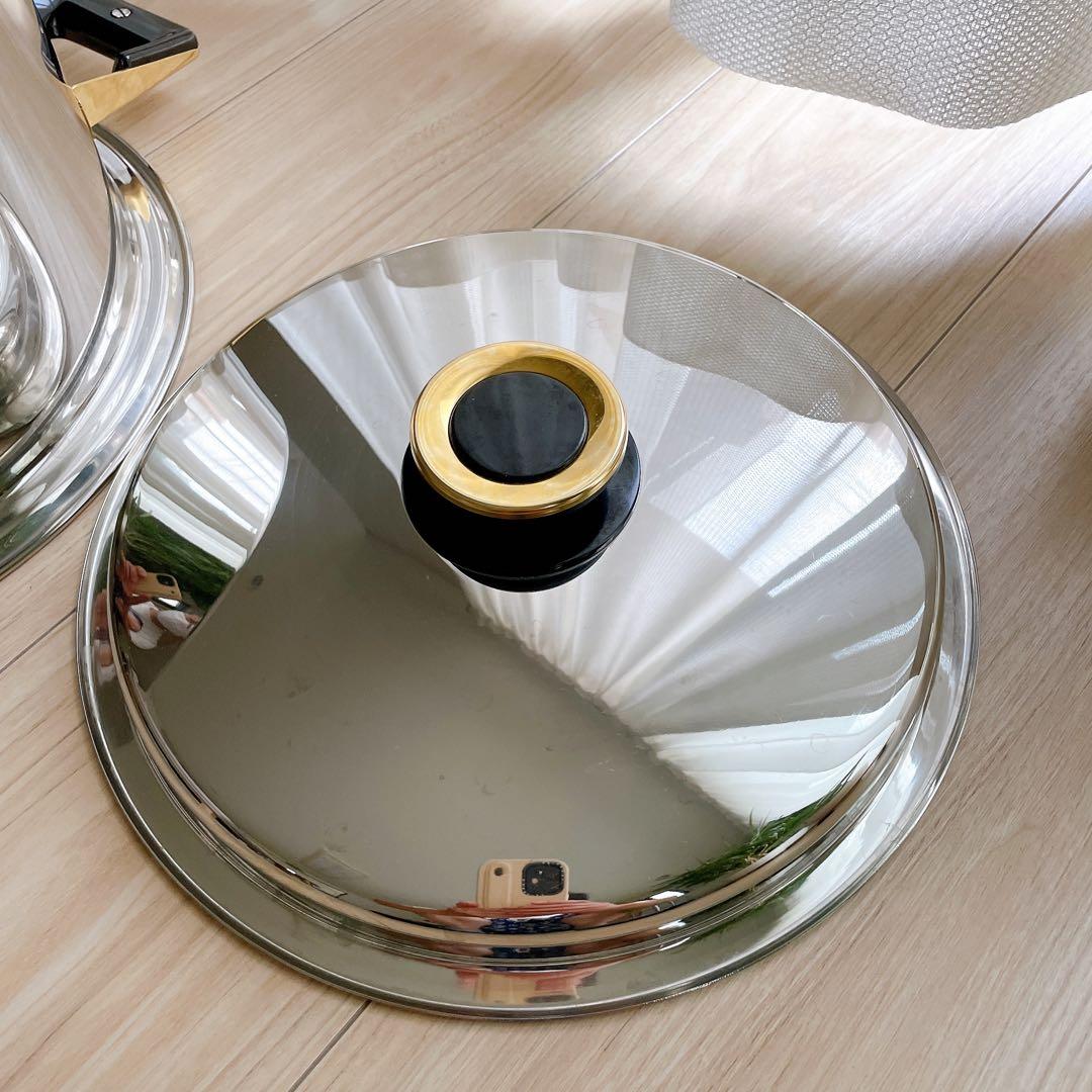 レインボークッカー　内径26cm 寸胴鍋　タッパーウエア　両手鍋　深型　IH対応