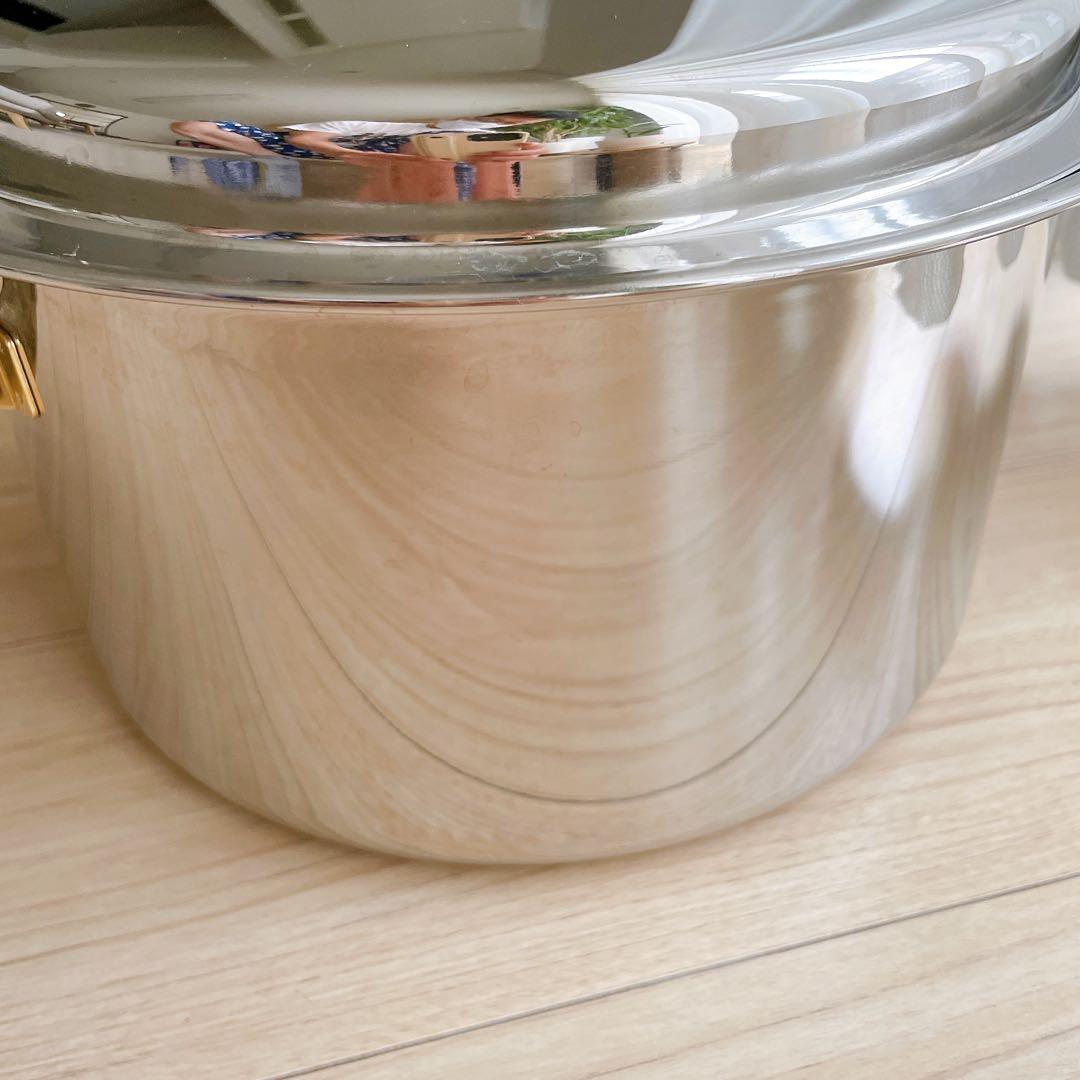 レインボークッカー　内径26cm 寸胴鍋　タッパーウエア　両手鍋　深型　IH対応