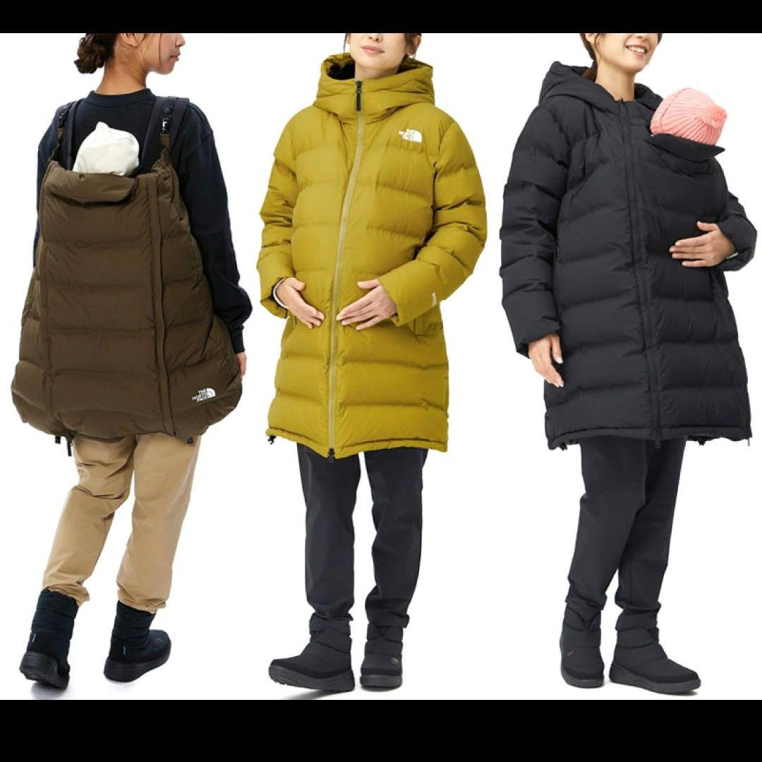 【美品】ノースフェイス マタニティ ダウン コート NDM92100 黒 L