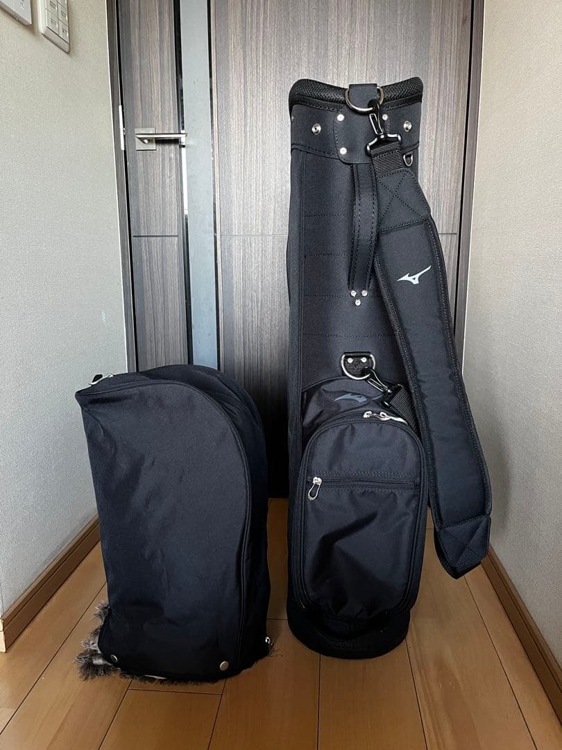 超美品人気ミズノ　MIZUNO カート式キャディバッグ　8.5型　軽量2.1kg