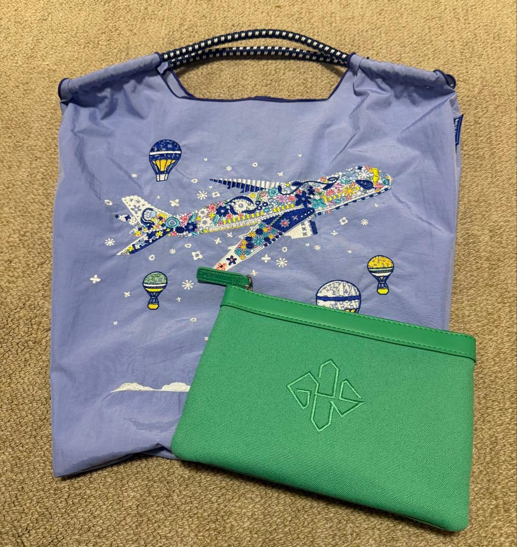 ボールアンドチェーン　ANAオリジナルエコバッグ 飛行機デザイン