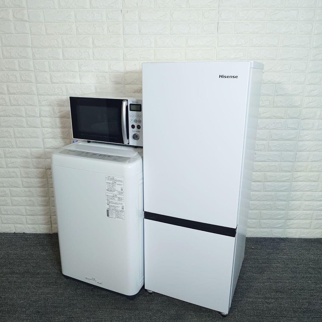生活家電 3点セット 冷蔵庫 洗濯機 オーブンレンジ 1人暮し 高年式 F079