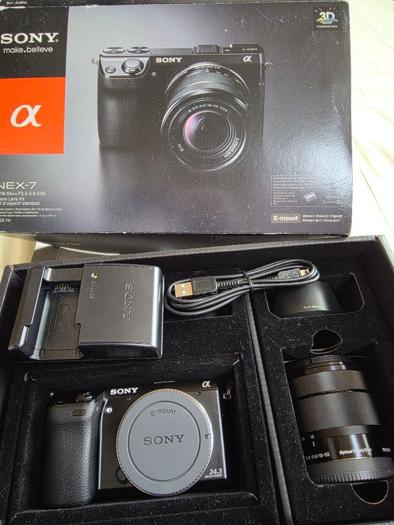 sony nex-7 ズームレンズキット　英語表示　シャッター数100以下