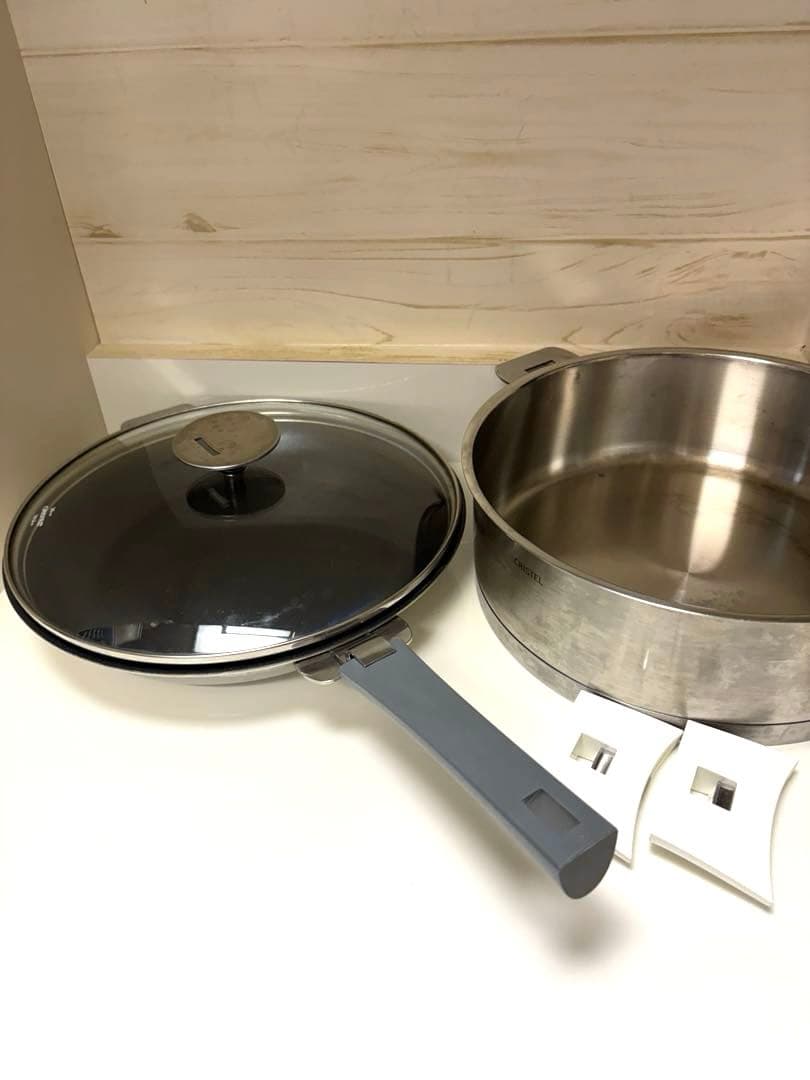 ガ*ュ様 CRISTEL 浅鍋 26cm フライパンセット