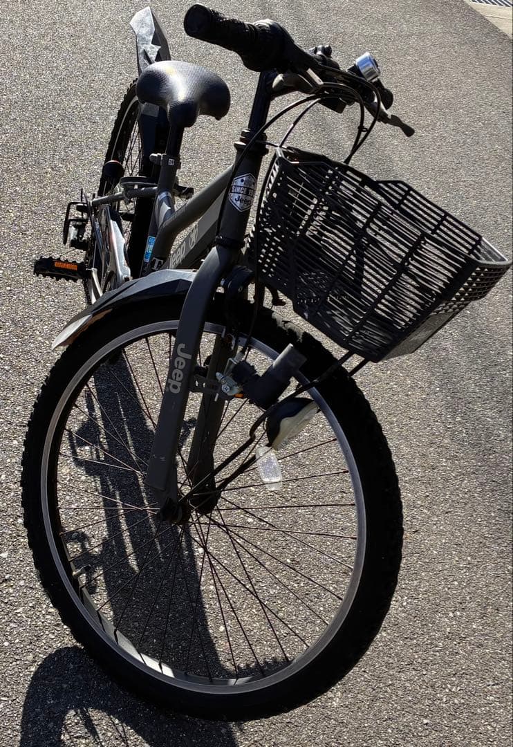 【岡山発:着払/引取(隣県届け可)】 Jeep サイクル 前カゴ付き