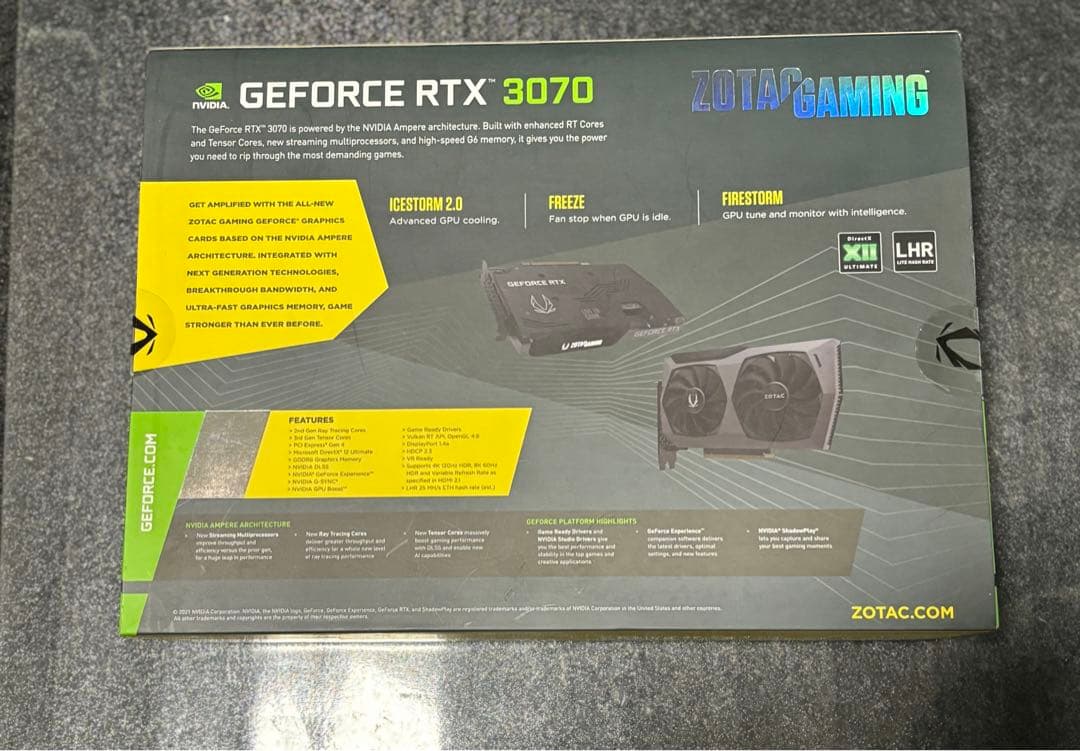 グラフィックボード・グラボ・ビデオカード ZOTAC GAMING GeForce RTX 3070 Twin Edge