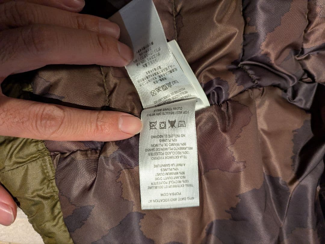 ※かかさま　patagonia ダウンジャケット オリーブ