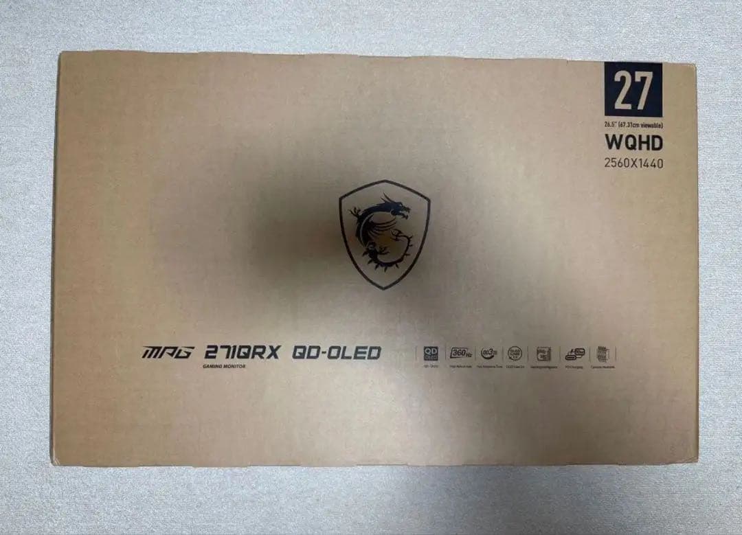 MSI MPG 271QRX QD-OLED 360Hz ゲーミングモニター
