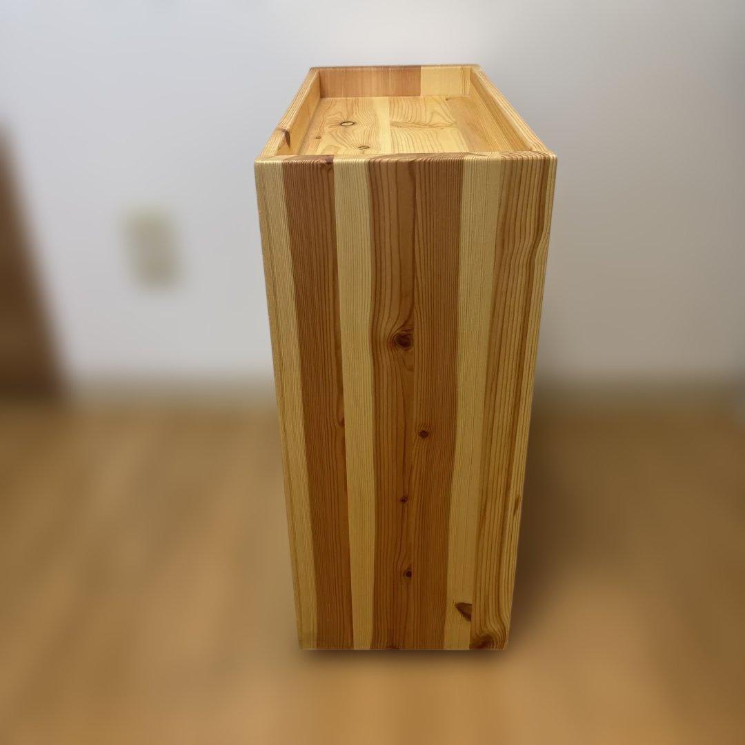 無印良品　パイン材デスクワゴン
