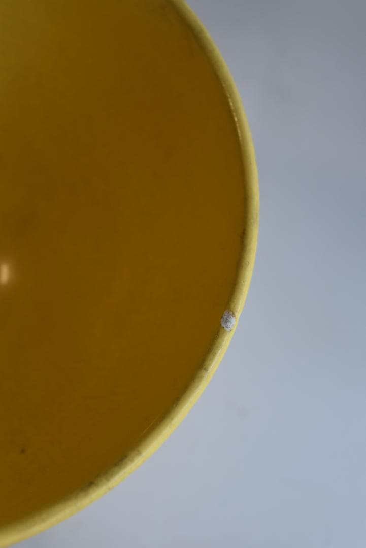 さるりす　可愛い黄釉カフェオレボウル　フランスアンティーク　ジアン