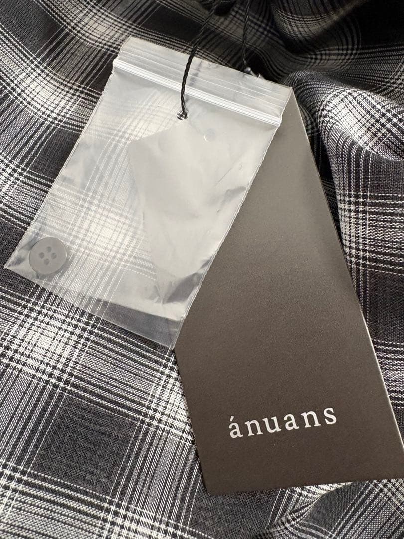☆タグ付新品☆ anuans マルチウェイオーバーシャツ チェック 完売品
