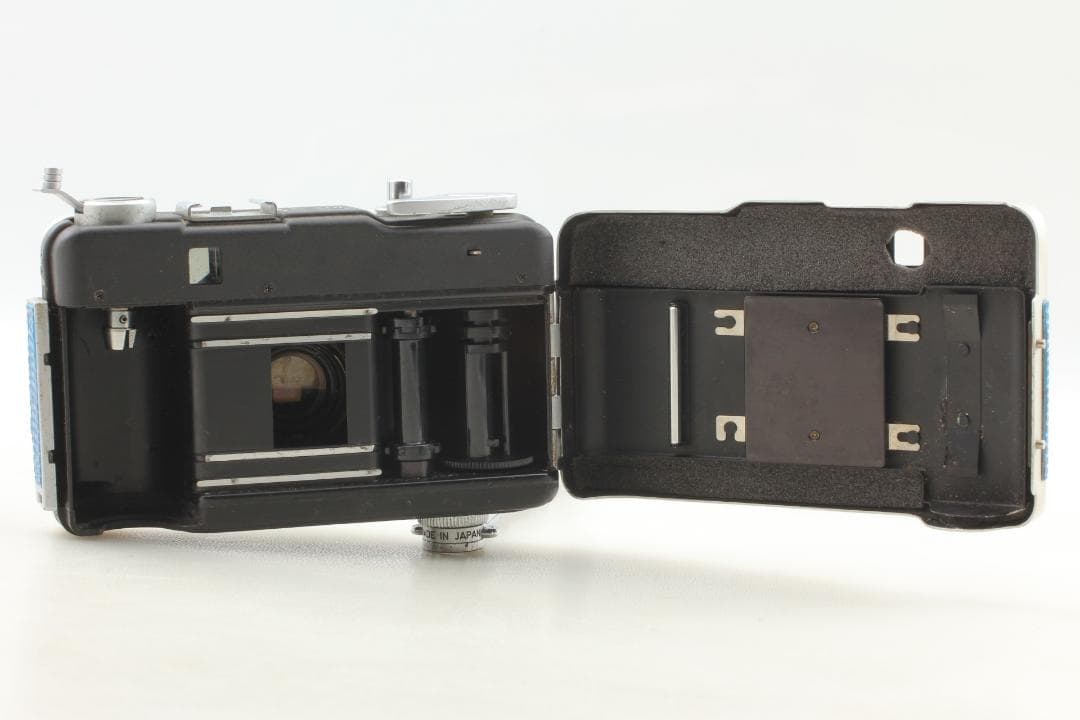 【整備済　美品】ブルー Canon Demi EE17　露出計OK #1321