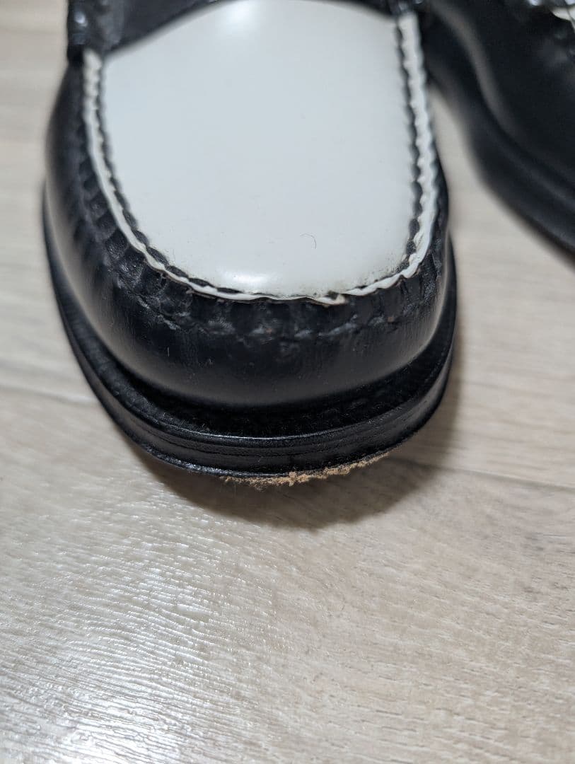 GHbass Weejuns ブラック/ホワイト ローファー