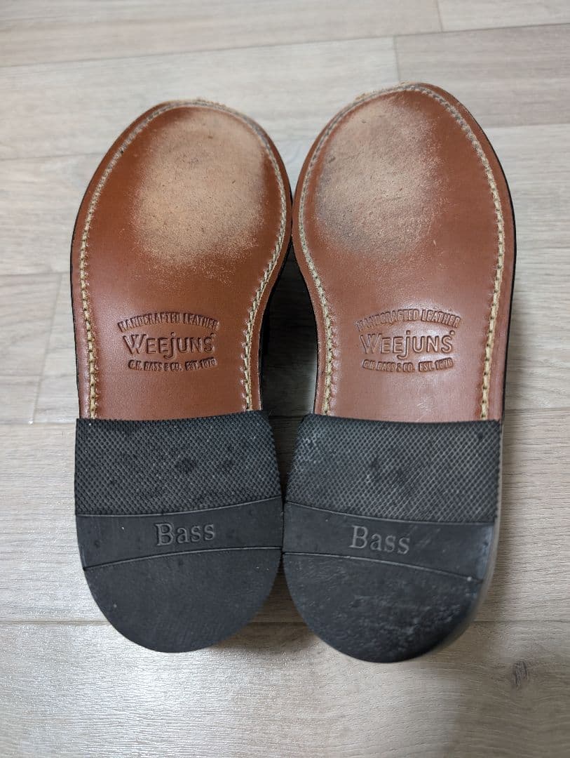 GHbass Weejuns ブラック/ホワイト ローファー