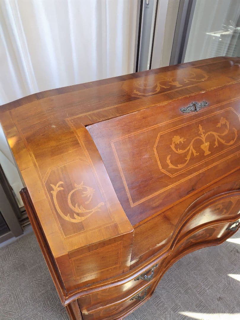 アンティーク　イタリア家具　タロッコ社　ライティングビューロー