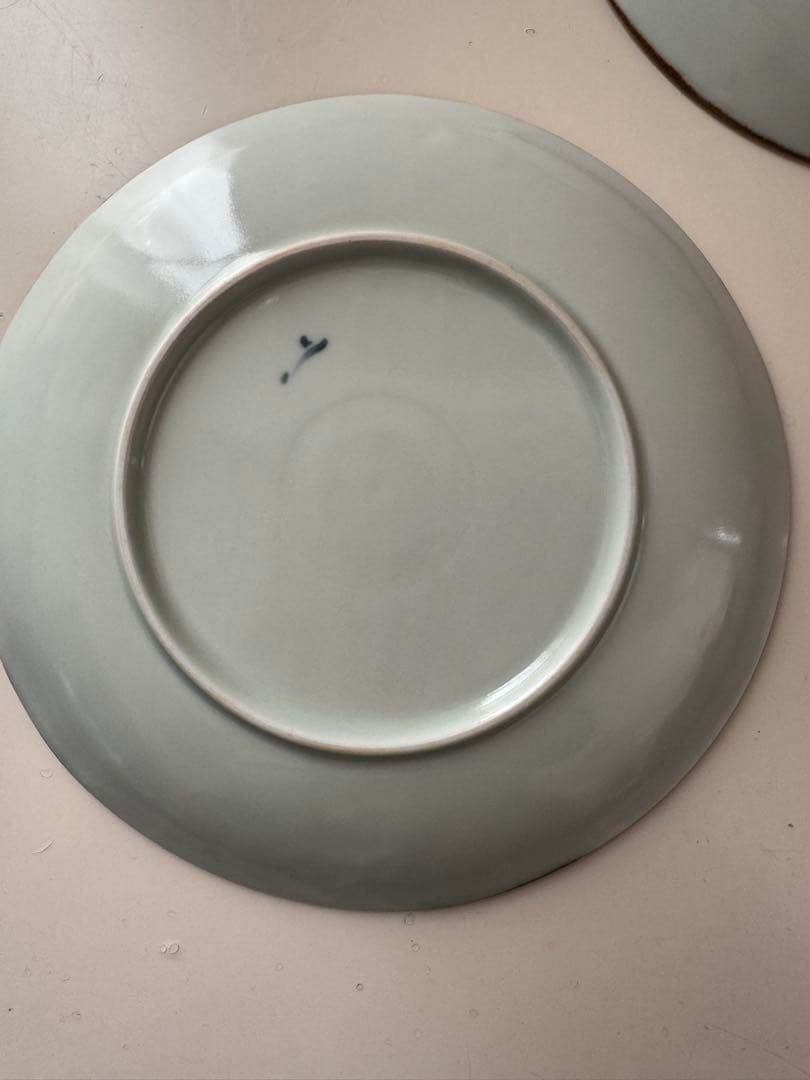 未使用 松本郁美さん 6寸皿（動物唐草) プレート 直径約19センチ 2枚セット