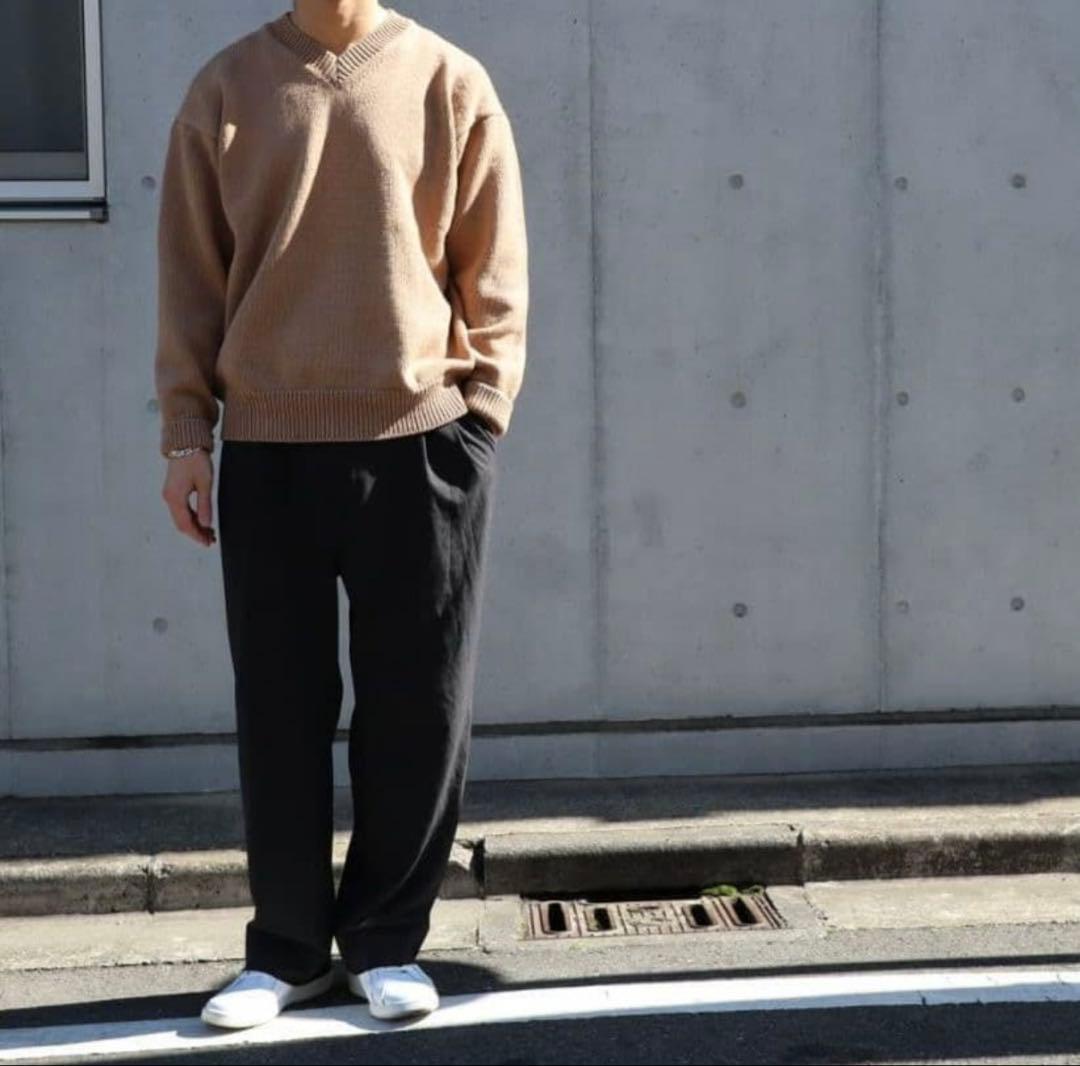 トップス AURALEE 18AW FELT WOOL YARN KNIT 5