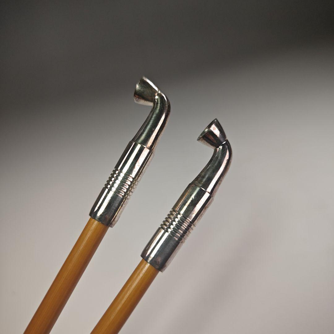 ウ308 煙管『金工師　木村清五郎（清雲）』『即中斎好写南鐐純銀　キセル　共箱』