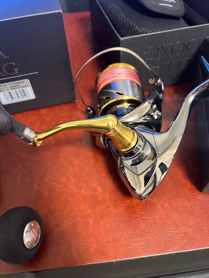 シマノ ステラ 4000XG 夢屋ハンドル　スプール付き