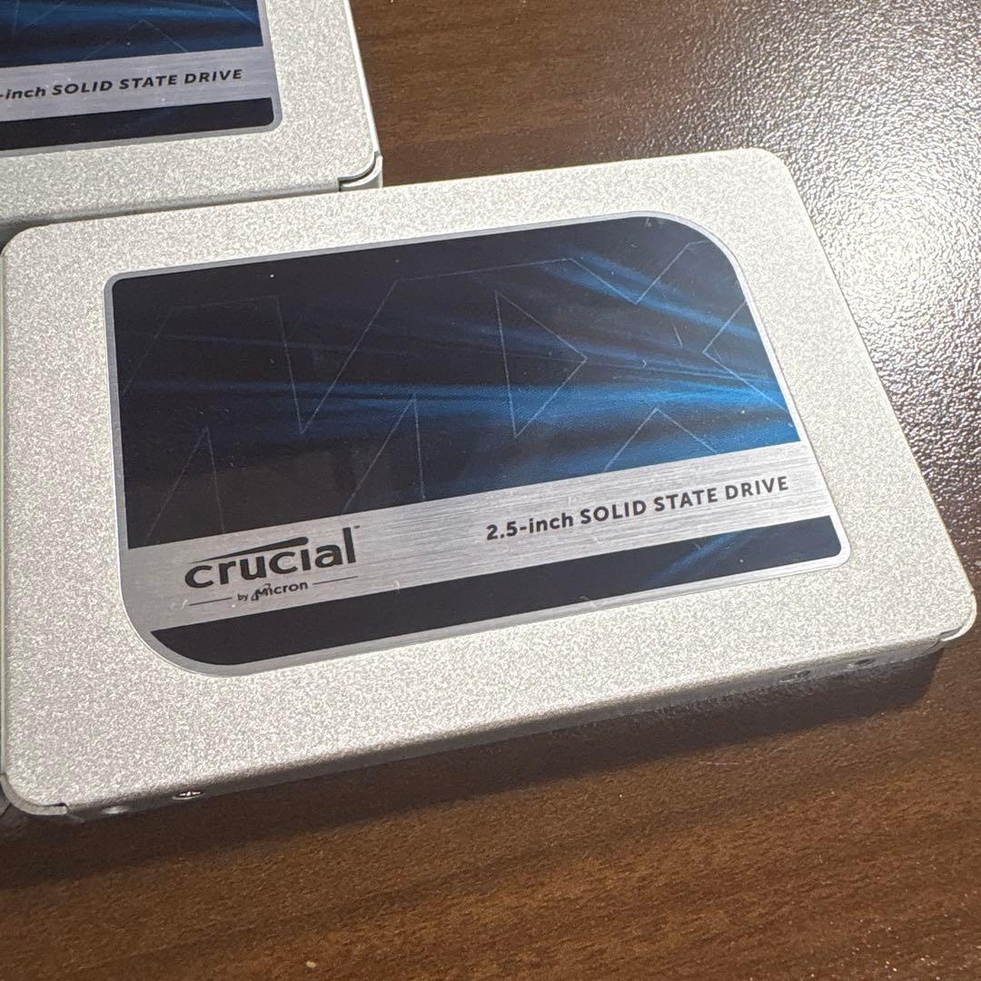 Crucial MX500 500GB SATA SSD 3個セット 現状品