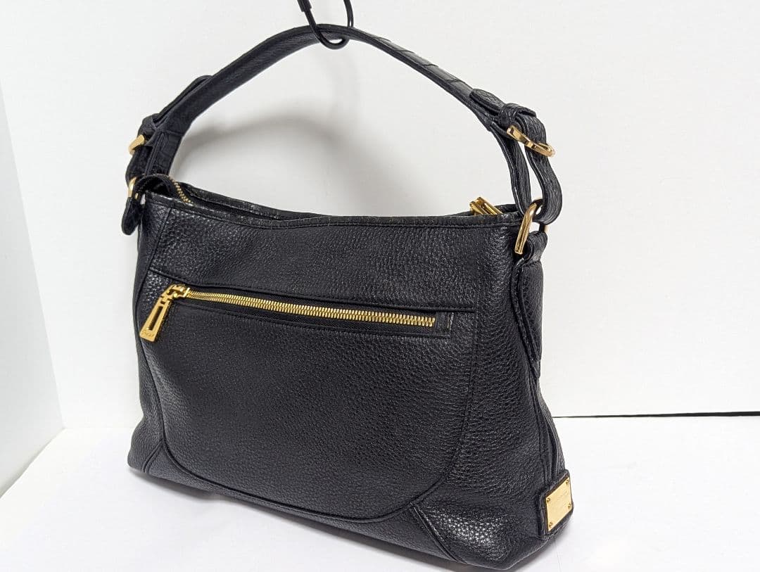 LEATHER JEWELS Crystal　2way バッグ黒　B690