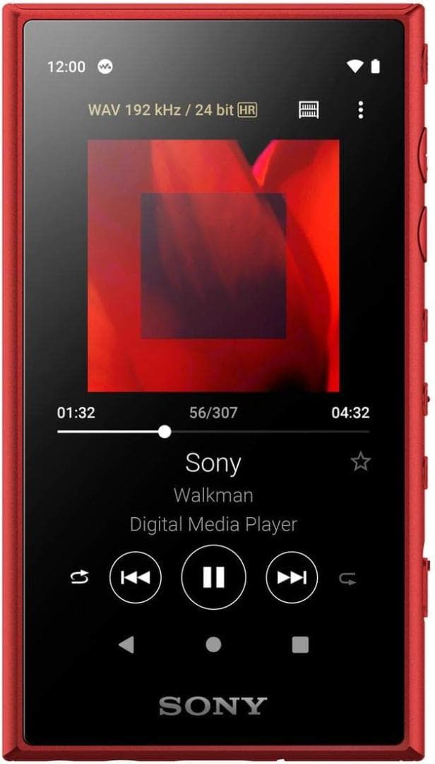 ＜中古美品・動作良好＞SONY NW-A105 レッド 16GB 本体