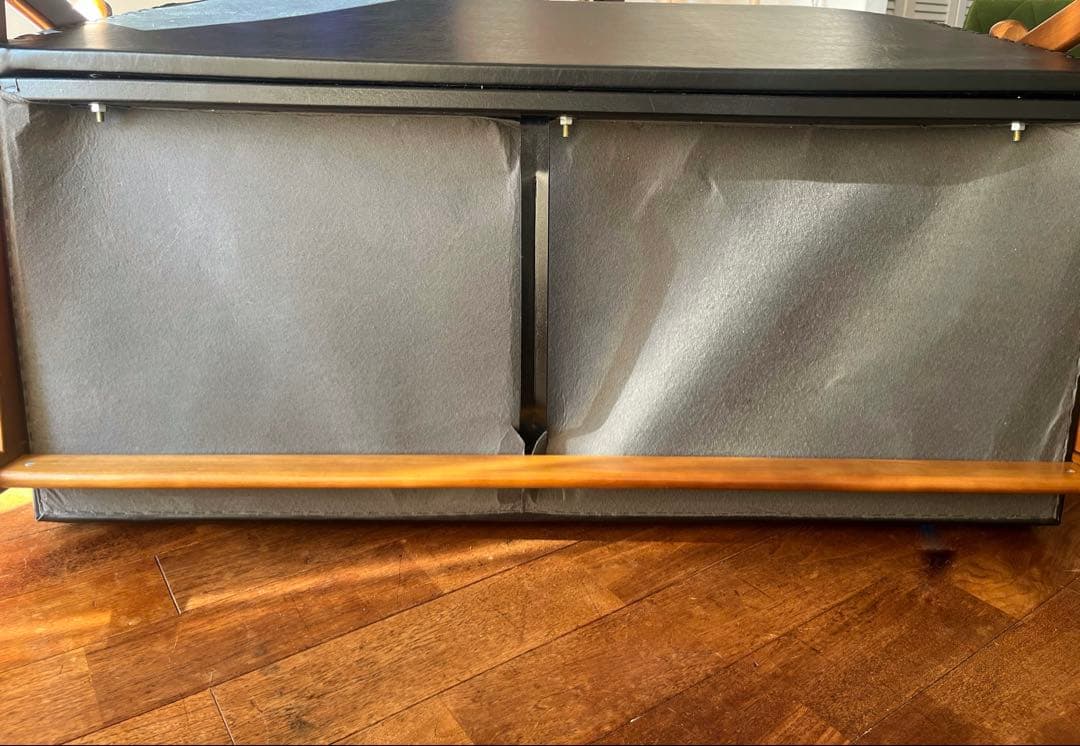 カリモク60 kチェア　2シーター　2人用　黒　モダン