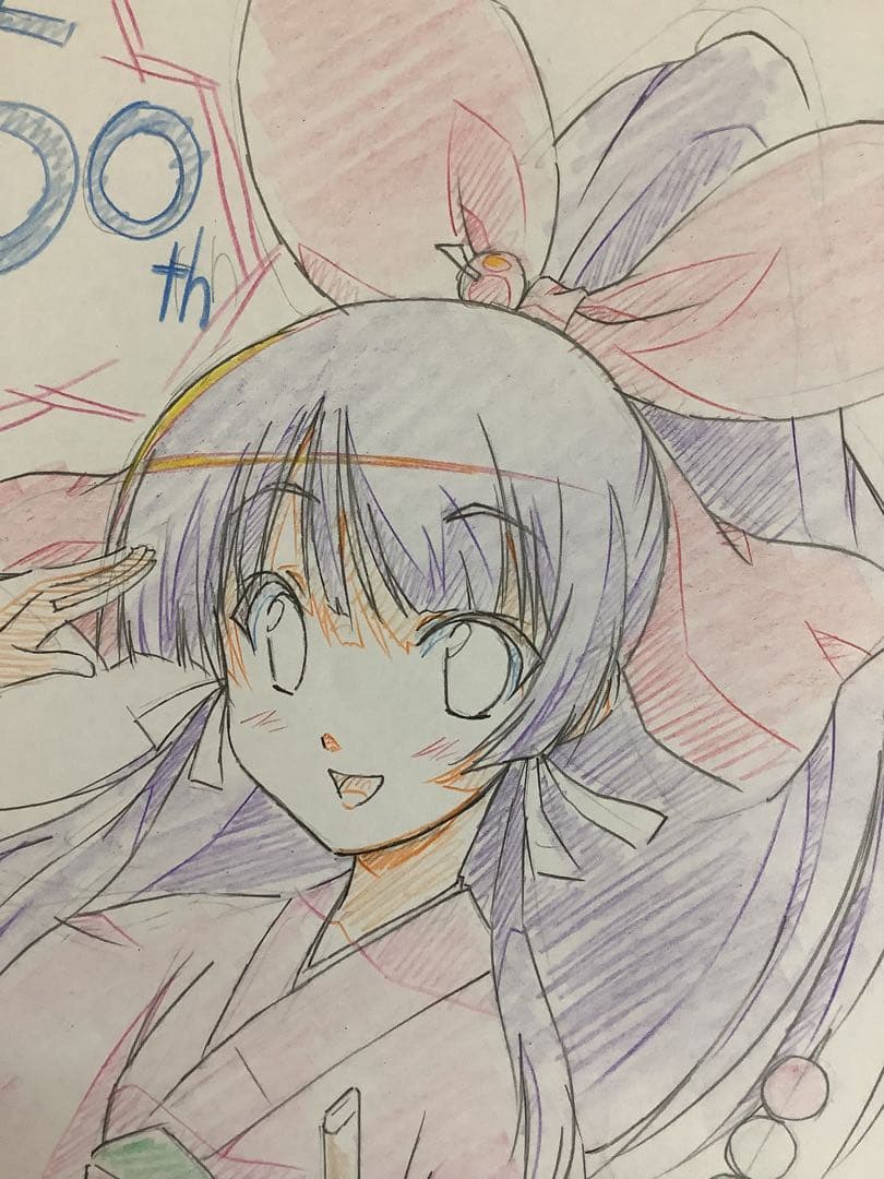 異世界はスマートフォンとともに 原画 ラフ画2枚