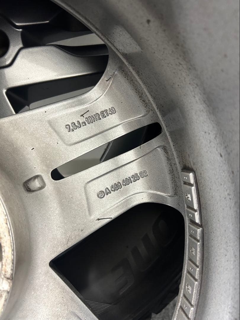 メルセデスベンツ　Gクラス　純正18インチホイール　スタッドレス