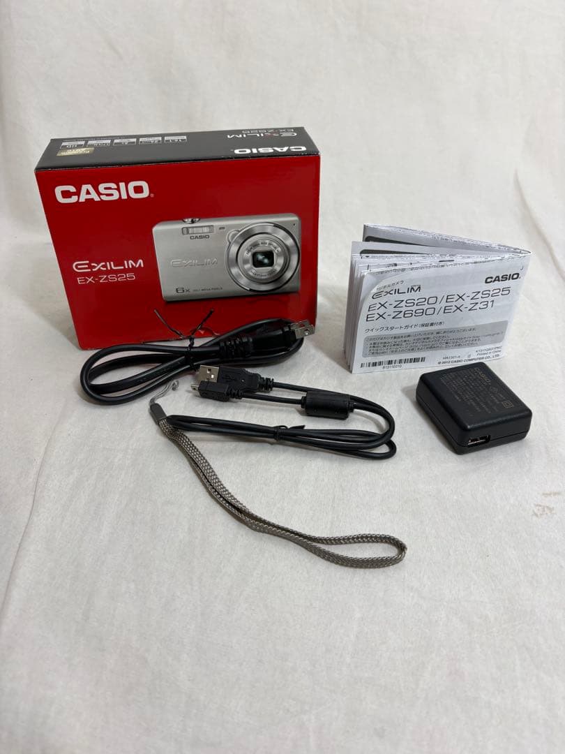 CASIO　デジカメ　EX-ZS25ブルーコンパクトデジタルカメラ EXILIM