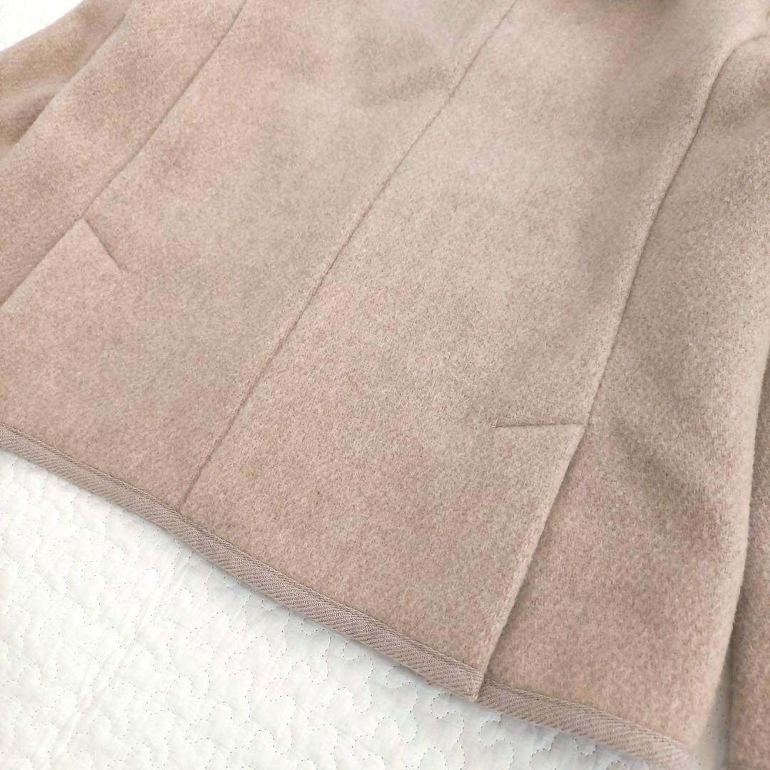 美品✨DANTON ダントン フード付きウールモッサコート ベージュ 36