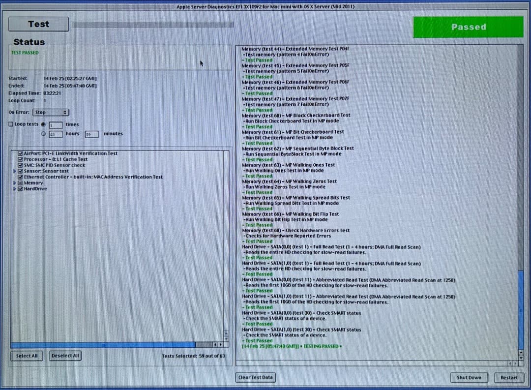 Mac mini Server i7 CTO 純正256Gb SSD & HDD
