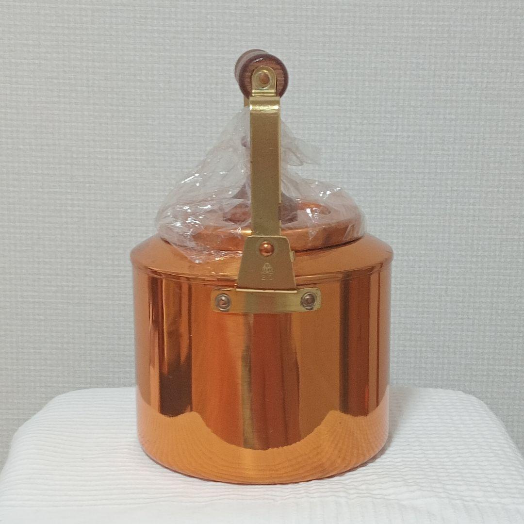 morico カナディアン ケトル 日本製 銅製やかん 木製ハンドル付き
