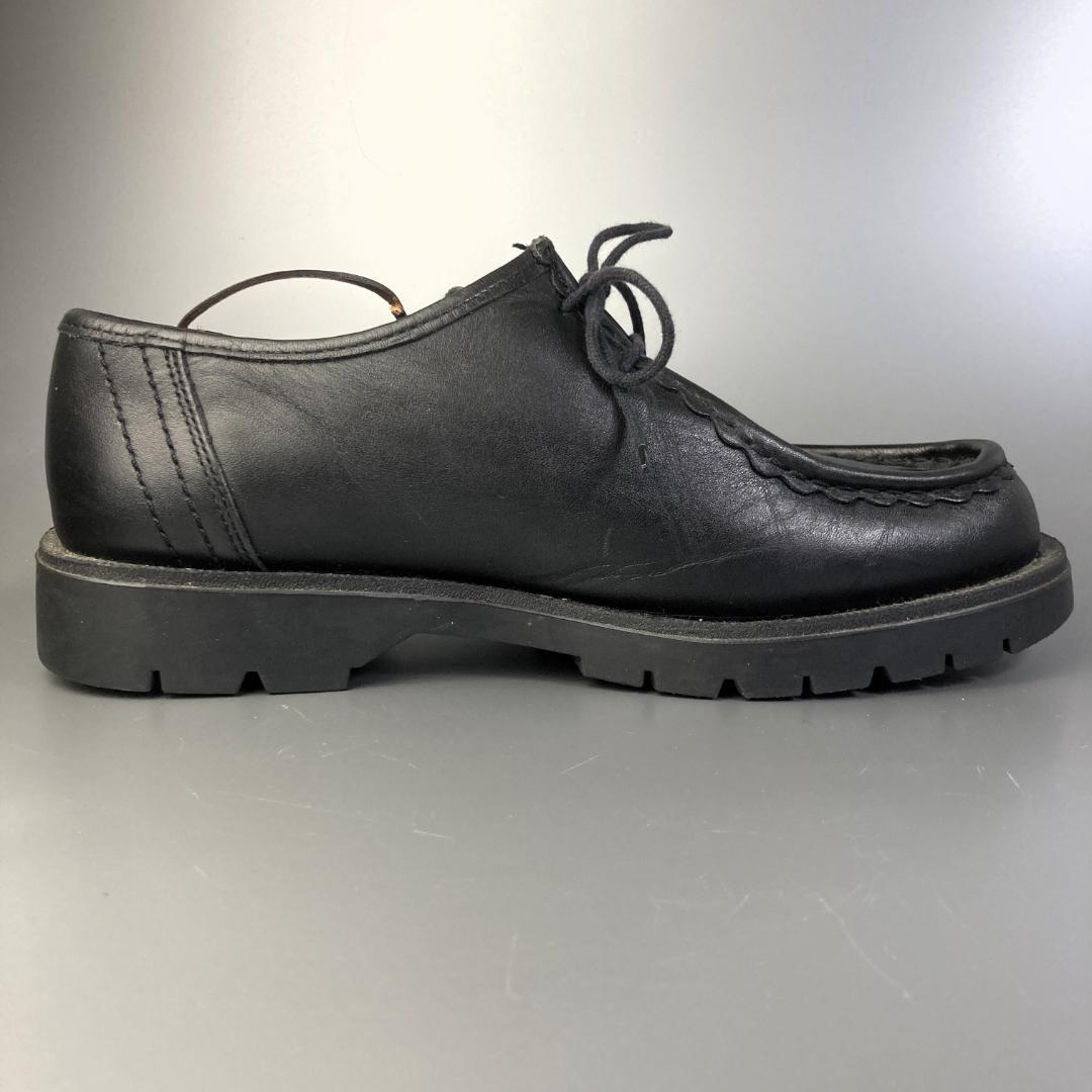 【極美品】フランス製　KLEMAN　チロリアン　ブラック　モカシンレザーシューズ