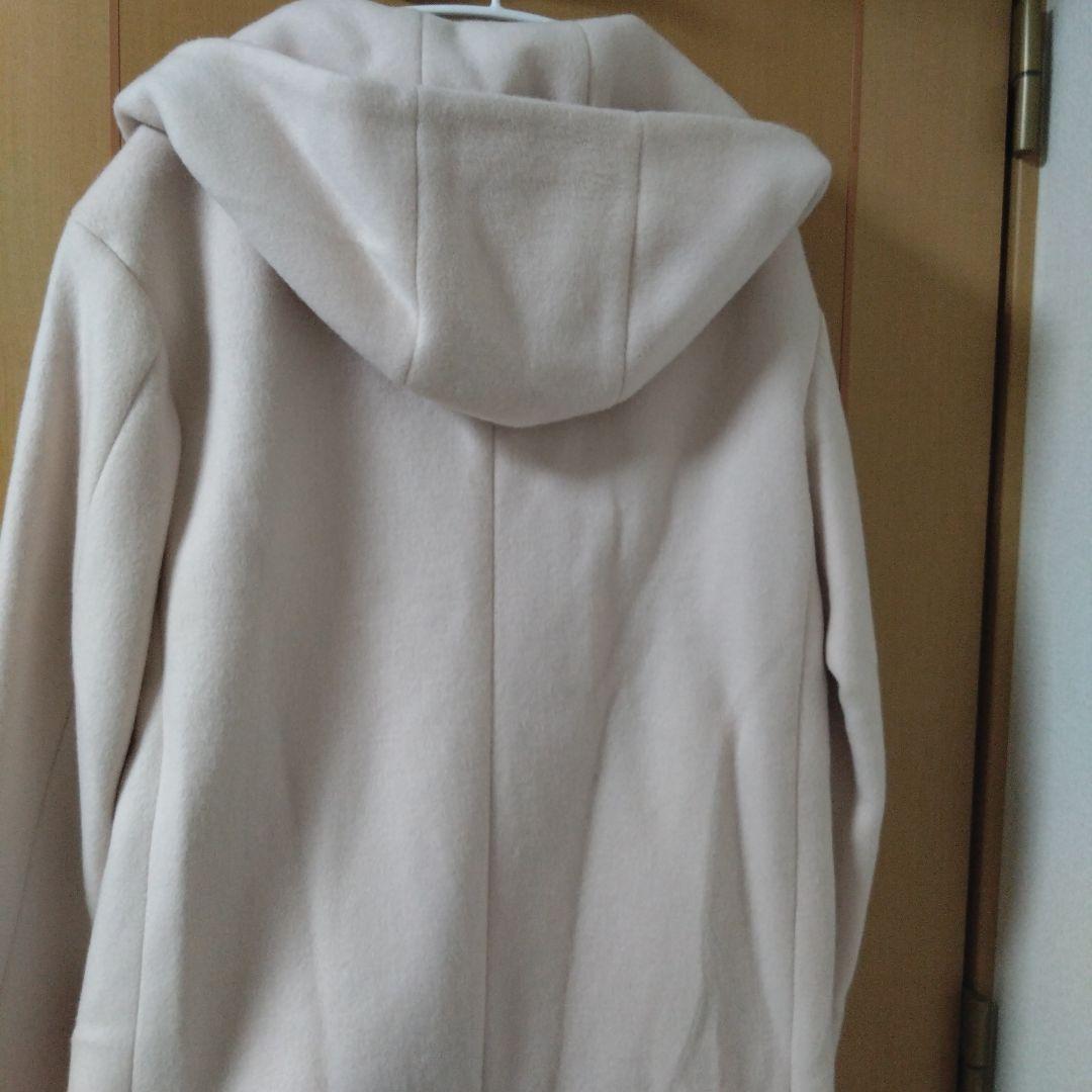 最終値下げ自由区フード付き薄いピンクコート 38