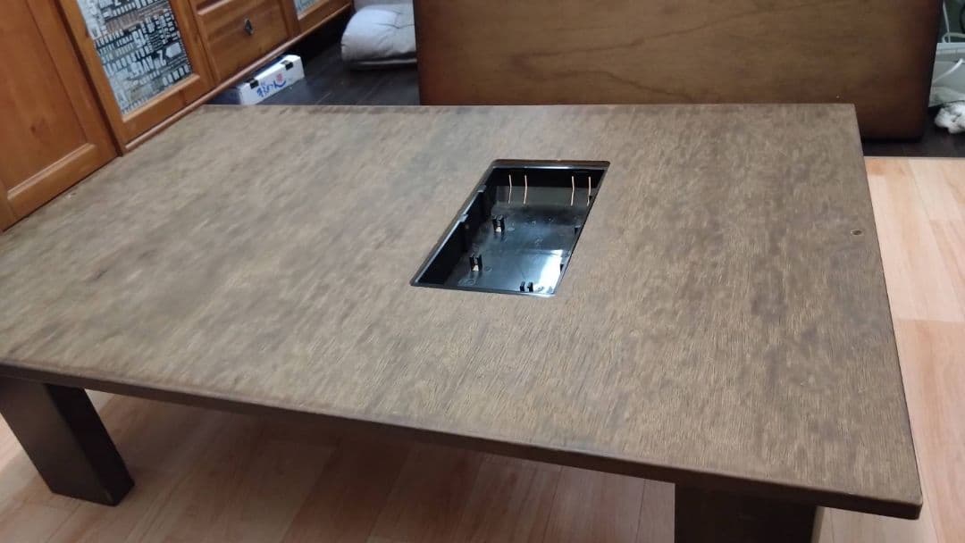 家具調こたつ　香川漆器店 一枚板　2WAY　折りたたみ