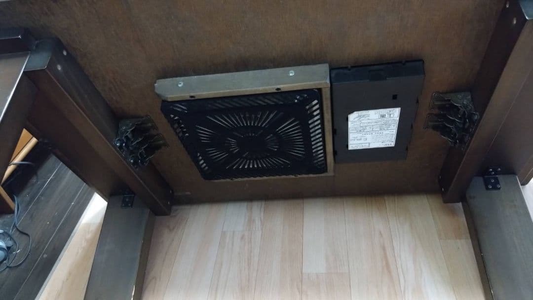 家具調こたつ　香川漆器店 一枚板　2WAY　折りたたみ