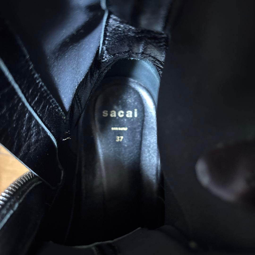 sacai ウイングチップソールブーツ　37
