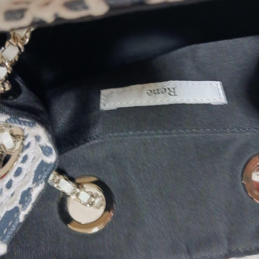 René ルネ　チェーンショルダーバッグ　ハンドバッグ　レース刺繍　新品